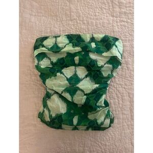 Zara green tube top / green corset top